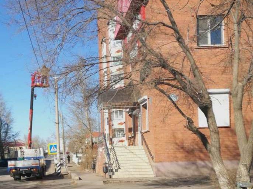 В Забайкальске ведутся работы по модернизации уличного освещения